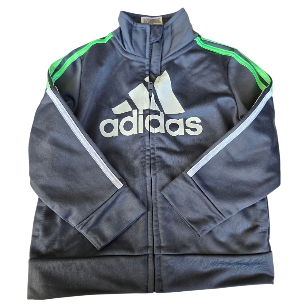 Adidas Gray Toddler Jacket Size 24 Months - Picture 3 of 4